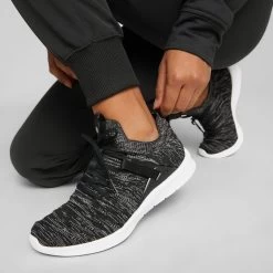 Puma Women's Laguna Fusion Knit Golf Shoes Black/Quiet Shade -Pro Golf Shop puma womens laguna fusion knit golf black quiet shade 376082 02 mod3 itempicture