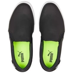 Puma Women's Tustin Fusion Slip-On Golf Shoes Black/Quiet Shade -Pro Golf Shop puma womens laguna tustin slipon black quiet shade 376783 02 top itempicture