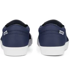Puma Women's Tustin Fusion Slip-On Golf Shoes Navy Blazer/Quiet Shade -Pro Golf Shop puma womens laguna tustin slipon navy blazer qt shade 376783 03 heel itempicture