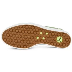 Puma Women's Tustin Fusion Slip-On Golf Shoes Dusty Green/White -Pro Golf Shop puma womens laguna tustin slipon sunset pink white 376783 04 bottom itempicture