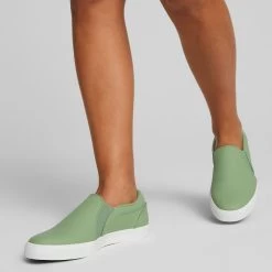 Puma Women's Tustin Fusion Slip-On Golf Shoes Dusty Green/White -Pro Golf Shop puma womens laguna tustin slipon sunset pink white 376783 04 mod1 itempicture