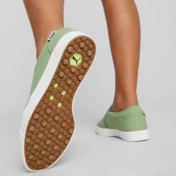 Puma Women's Tustin Fusion Slip-On Golf Shoes Dusty Green/White -Pro Golf Shop puma womens laguna tustin slipon sunset pink white 376783 04 mod2 itempicture