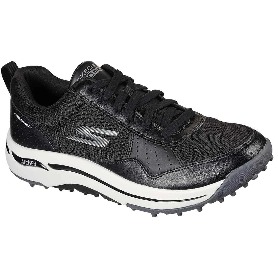 Skechers GO GOLF Arch Fit Line Up Golf Shoes Black/White 5 Skechers GO GOLF Arch Fit Line Up Golf Shoes Black/White - Image 3