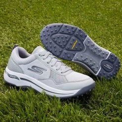 Skechers GO GOLF Arch Fit Line Up Golf Shoes Grey -Pro Golf Shop skechers go golf arch fit line up golf shoes grey beauty itempicture