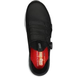 Skechers GO GOLF Elite 5 Slip 'In Golf Shoes Black/White -Pro Golf Shop skechers go golf elite 5 slip in shoes black white 214066 bkw top itempicture