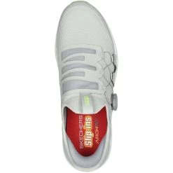 Skechers GO GOLF Elite 5 Slip 'In Golf Shoes Grey/Lime -Pro Golf Shop skechers go golf elite 5 slip in shoes grey lime 214066 glm top itempicture