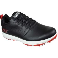 Skechers GO GOLF Pro V.4 Legacy Golf Shoes Black/Red -Pro Golf Shop skechers go golf pro v 4 legacy golf shoes black red front