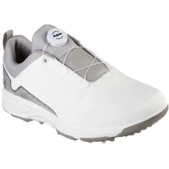 Skechers GO GOLF Torque Twist Golf Shoes White/Grey -Pro Golf Shop skechers go golf torque twist golf shoes white grey front itempicture