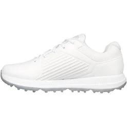 Skechers Women's Arch Fit GO GOLF Elite 5 GF Golf Shoes White/Silver -Pro Golf Shop skechers w arch fit go golf elite 5 shoes white silver 123065 wsl spine itempicture