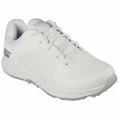 Skechers Women's Arch Fit GO GOLF Elite 5 GF Golf Shoes White/Silver -Pro Golf Shop skechers w arch fit go golf elite 5 shoes white silver 123065 wsl toe itempicture
