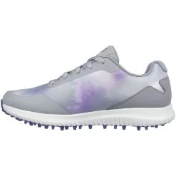 Skechers Women's Arch Fit GO GOLF Max 2 Splash Golf Shoes Grey/Purple -Pro Golf Shop skechers w arch fit go golf max 2 splash grey purple 123068 gypr spine itempicture