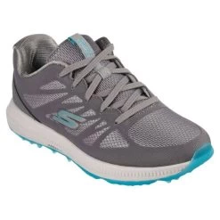 Skechers Women's GO GOLF Elite 5 Score Golf Shoes Grey/Aqua -Pro Golf Shop skechers women s go golf elite 5 score golf shoes grey aqua front itempicture