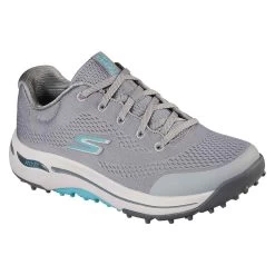 Skechers Women's GO GOLF Arch Fit Balance Golf Shoes Grey/Blue -Pro Golf Shop skechers womens go golf arch fit balance golf shoes grey blue toe