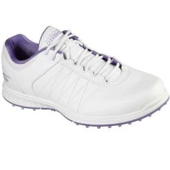 Skechers Women's GO GOLF Pivot Golf Shoes White/Purple -Pro Golf Shop skechers womens go golf pivot golf shoes white purple front itempicture
