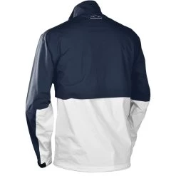 Sun Mountain Stratus Long Sleeve Rain Pullover -Pro Golf Shop sun mountain 2023 stratus ls rain pullover navy white red back itempicture
