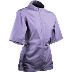 Sun Mountain Women's Monsoon Short Sleeve Rain Jacket -Pro Golf Shop sun mountain 2023 womens monsoon ss rain jacket lavender itempicture