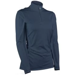Sun Mountain Women's Second Layer Pullover -Pro Golf Shop sun mountain 2023 womens second layer pullover navy itempicture