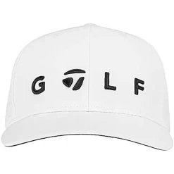 TaylorMade Lifestyle Golf Logo Hat -Pro Golf Shop taylormade 2022 lifestyle golf logo hat white front itempicture