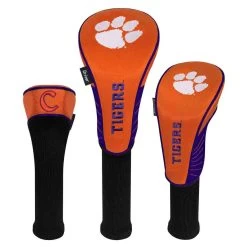 Team Effort NCAA Set Of 3 Headcovers -Pro Golf Shop te 22h3 clemson tigers 1