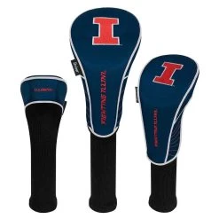 Team Effort NCAA Set Of 3 Headcovers -Pro Golf Shop te 59h3 illinois fighting illini 1
