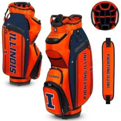 Team Effort NCAA Bucket III Cooler Cart Bag -Pro Golf Shop team effort ncaa bucket 3 cooler cart bag illinois fighting illini itempicture