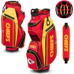 Team Effort NFL Bucket III Cooler Cart Bag -Pro Golf Shop team effort nfl bucket 3 cooler cart bag kansas city chiefs itempicture
