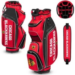 Team Effort NHL Bucket III Cooler Cart Bag -Pro Golf Shop team effort nhl bucket 3 cooler cart bag chicago blackhawks itempicture