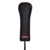Titleist Jet Black Leather Fairway Wood Headcover -Pro Golf Shop titleist 2020 jet black leather fairway wood headcover 01