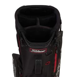 Titleist 2022 Players 4 StaDry Stand Bag -Pro Golf Shop titleist 2021 players 4 staydry stand bag black black red top cuff