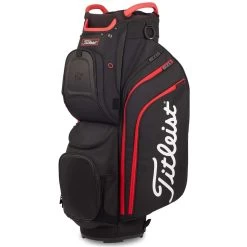 Titleist Cart 15 Cart Bag -Pro Golf Shop titleist 2022 cart 15 cart bag black black red itempicture 1