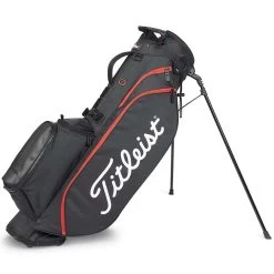 Titleist Players 4 Stand Bag -Pro Golf Shop titleist 2023 players 4 stand bag black black red itempciture