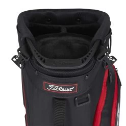 Titleist Players 4 Stand Bag -Pro Golf Shop titleist 2023 players 4 stand bag black black red top itempicture