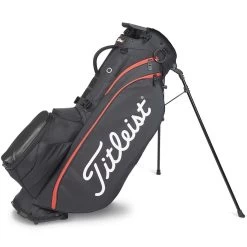 Titleist Players 5 Stand Bag -Pro Golf Shop titleist 2023 players 5 stand bag black black red itempicture