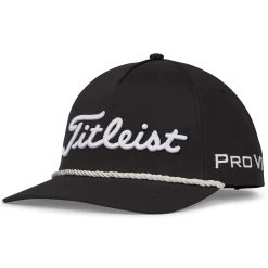 Titleist Tour Rope Hat -Pro Golf Shop titleist 2023 tour rope hat black white itempicture