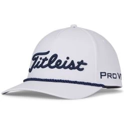 Titleist Tour Rope Hat -Pro Golf Shop titleist 2023 tour rope hat white navy itempicture