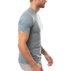 TravisMathew Scenic Vista Active Tee -Pro Golf Shop travismathew scenic vista active tee heather copen blue side itempicture