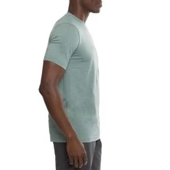TravisMathew Scenic Vista Active Tee -Pro Golf Shop travismathew scenic vista active tee heather silver pine side itempicture