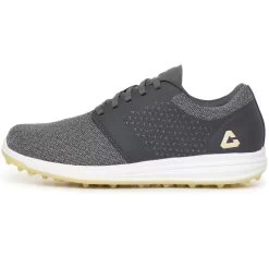 TravisMathew Cuater The Moneymaker Spikeless Golf Shoes Grey Pinstripe/Sunlight