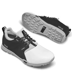 TRUE Linkswear Original 1.2 Golf Shoes White/Black -Pro Golf Shop true linkswear original 1 2 golf shoes white black pair itempicture