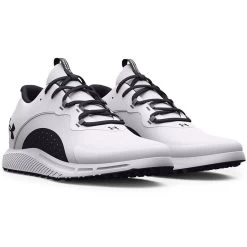 Under Armour Charged Draw 2 SL Golf Shoes White/Black -Pro Golf Shop under armour charged draw 2 sl golf shoes white black pair itempicture