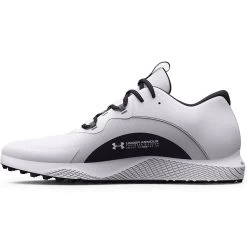 Under Armour Charged Draw 2 SL Golf Shoes White/Black -Pro Golf Shop under armour charged draw 2 sl golf shoes white black spine itempicture