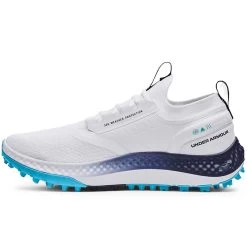 Under Armour Charged Phantom SL Golf Shoes White/Navy 9 Under Armour Charged Phantom SL Golf Shoes White/Navy -Pro Golf Shop under armour charged phantom sl golf shoes white navy spine itempicture