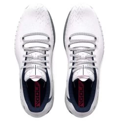 Under Armour HOVR Drive 2 Golf Shoes White/Metallic Silver -Pro Golf Shop under armour hovr drive 2 golf shoes white metallic silver top itempicture